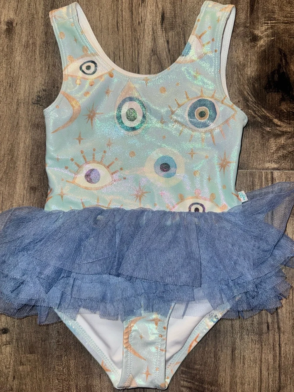 Posh Peanut Sparkle Evil Eye  (FIONA) One Piece Tutu Swim 2T
